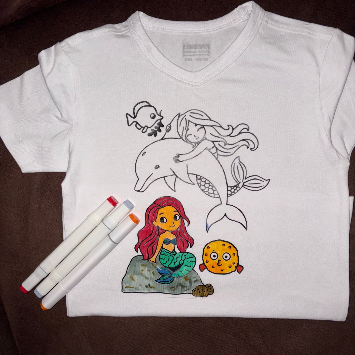 T-Shirt om zelf in te kleuren - eigen afbeelding