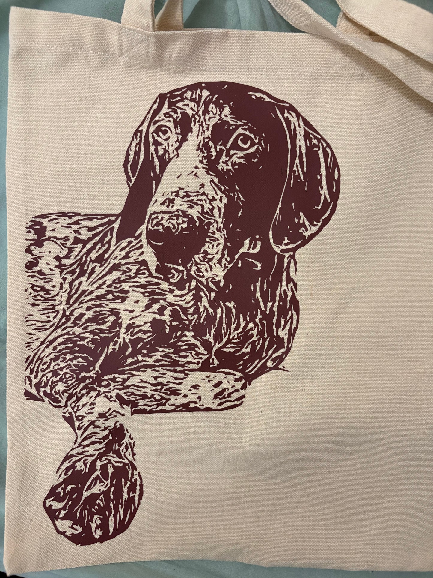 Canvas bag with silhouette of your own picture