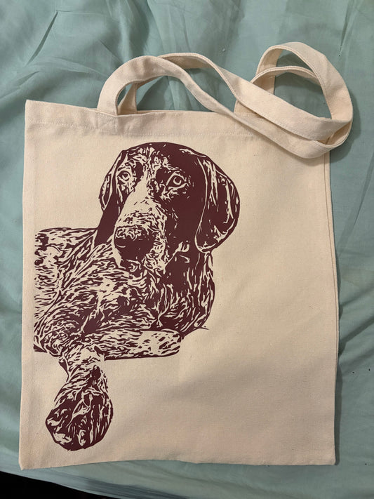 Canvas bag with silhouette of your own picture