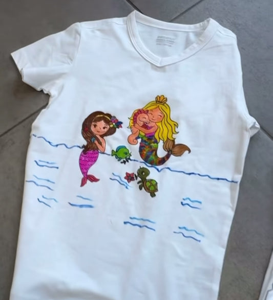 T-shirt to color yourself - describe your image or text